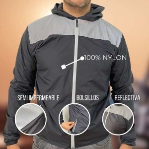Chaqueta Rompe Viento Reflectiva